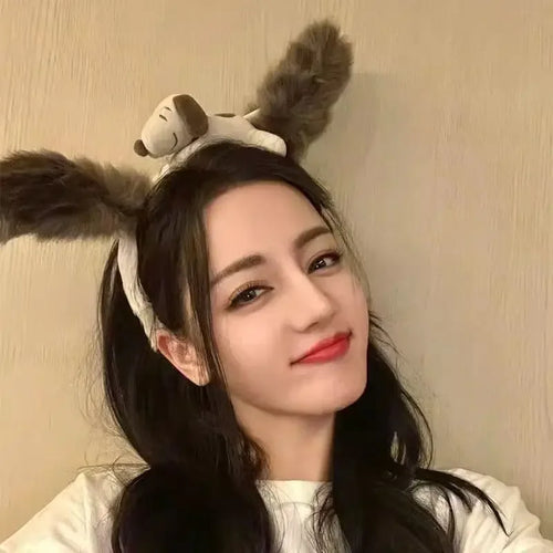 Funny Big Dumb Dog Ears Headband Cute Animal Ear Hair Band For Cosplay Photo Props Party Dress Up Accessories Gift