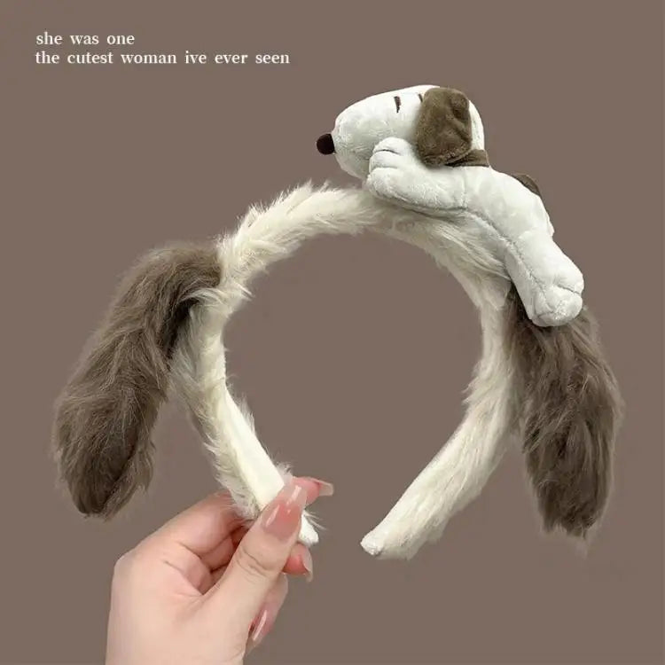 Funny Big Dumb Dog Ears Headband Cute Animal Ear Hair Band For Cosplay Photo Props Party Dress Up Accessories Gift