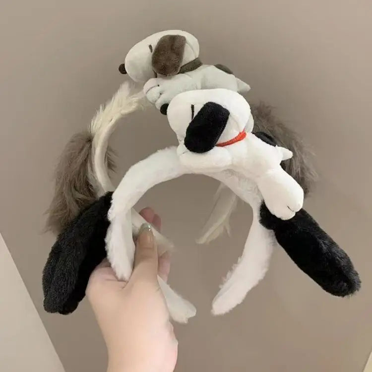 Funny Big Dumb Dog Ears Headband Cute Animal Ear Hair Band For Cosplay Photo Props Party Dress Up Accessories Gift